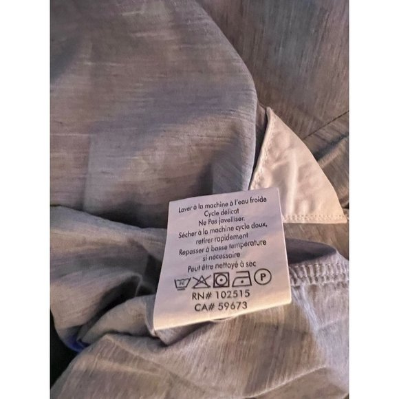 JOHN VARVATOS Sz 16x32-33 MENS Dress Shirt Gray Lightweight Cotton Button - Picture 12 of 12